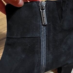 Taryn Rose Disa Black Suede Ankle Boots